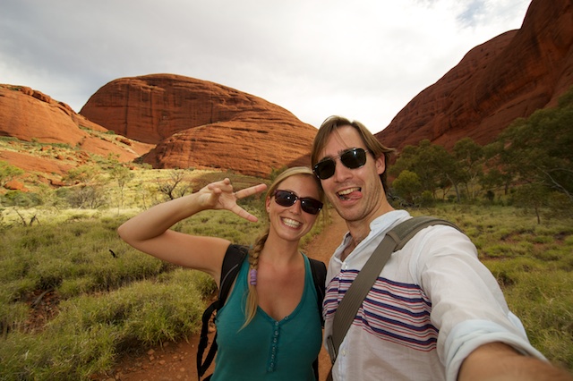 Having fun in Kata Tjuta