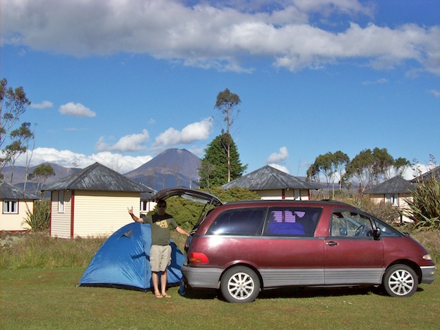 Camping with a view on Mt Doom